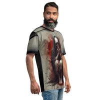 Graphic crew-neck T-shirt, right-side view