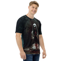 Graphic crew-neck T-shirt, right-side view