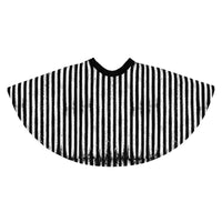 Distressed Vertical Stripes pattern on women's skater skirt, back view