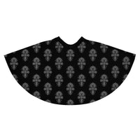 Egyptian Ankh pattern on women's skater skirt, back view