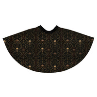 Skull Carnival pattern on women's skater skirt, back view