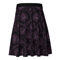 All-Seeing Eye pattern on women's skater skirt, back view