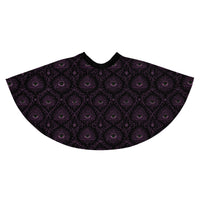 All-Seeing Eye pattern on women's skater skirt, back view