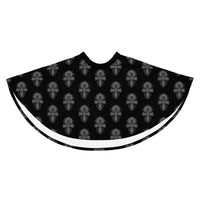 Egyptian Ankh pattern on women's skater skirt, front view
