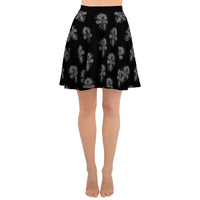 Egyptian Ankh pattern on women's skater skirt, front view