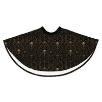 Skull Carnival pattern on women's skater skirt, front view