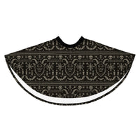 Krampus Christmas Pattern pattern on women's skater skirt, front view