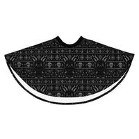 Baby Krampus Christmas Pattern pattern on women's skater skirt, front view