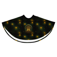 Tree of Life pattern on women's skater skirt, front view