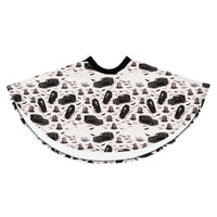 Hearse & Coffin pattern on women's skater skirt, front view