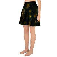 Tree of Life pattern on women's skater skirt, left-side view