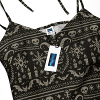 Women's tie-strap chiffon slip dress product details