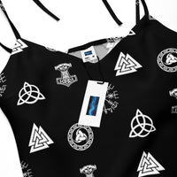 Women's tie-strap chiffon slip dress product details