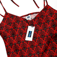 Women's tie-strap chiffon slip dress product details