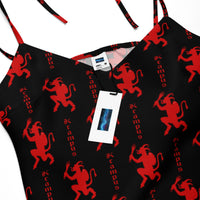 Women's tie-strap chiffon slip dress product details