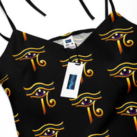 Women's tie-strap chiffon slip dress product details