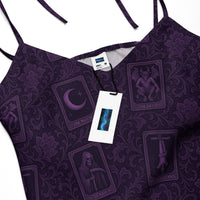 Women's tie-strap chiffon slip dress product details