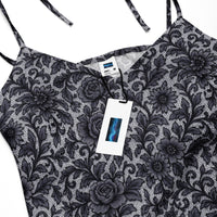 Women's tie-strap chiffon slip dress product details