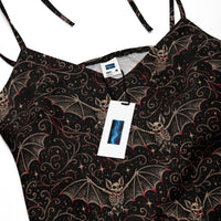 Women's tie-strap chiffon slip dress product details