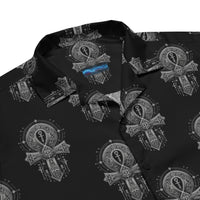 Unisex short-sleeve button-up shirt product details