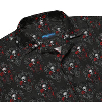 Unisex short-sleeve button-up shirt product details