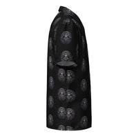 All-Seeing Eye patterned button-up shirt, right-side view