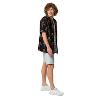 Key of Life Ankh patterned button-up shirt, right-side view