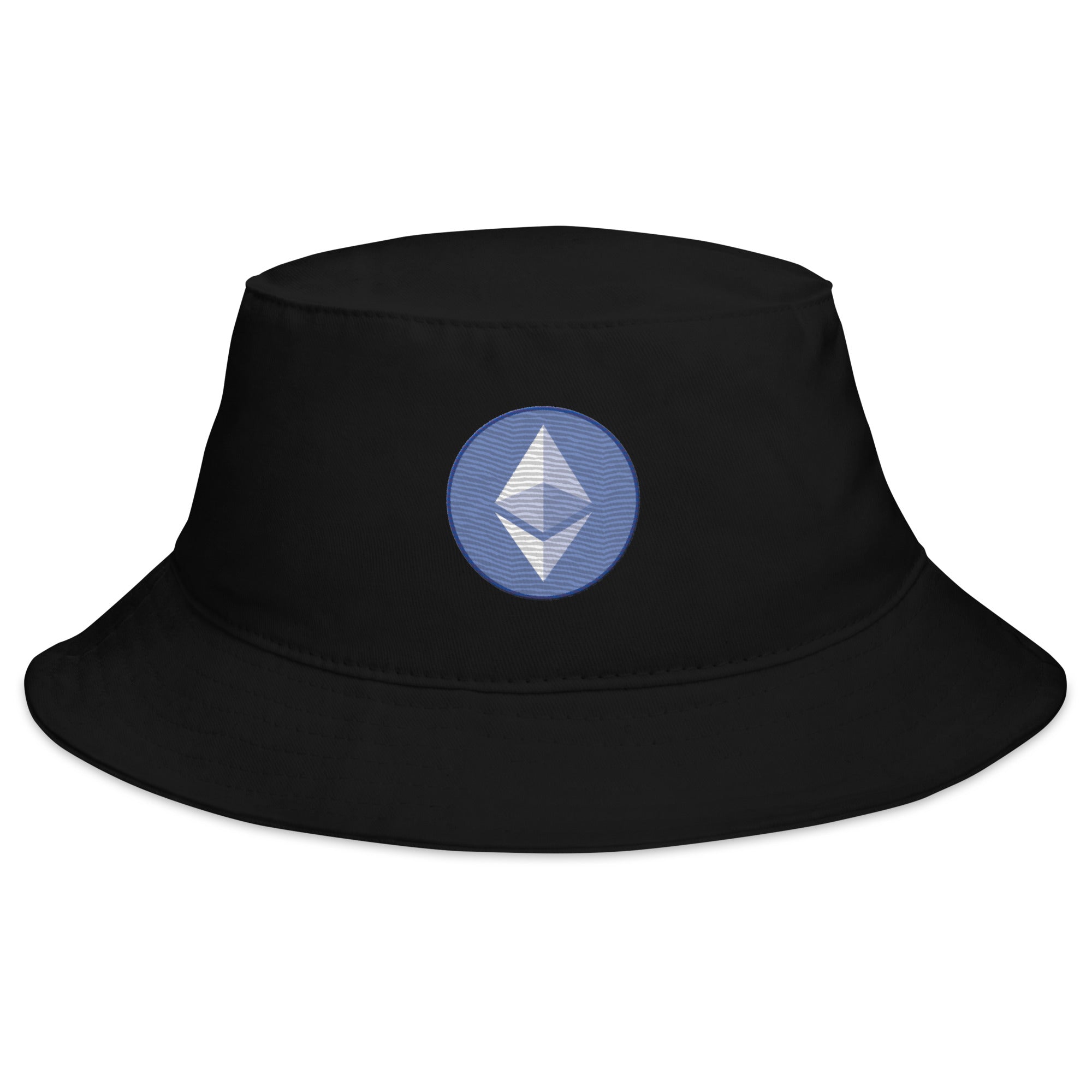 ETH Ethereum Round Logo Cryptocurrency Symbol Bucket Hat