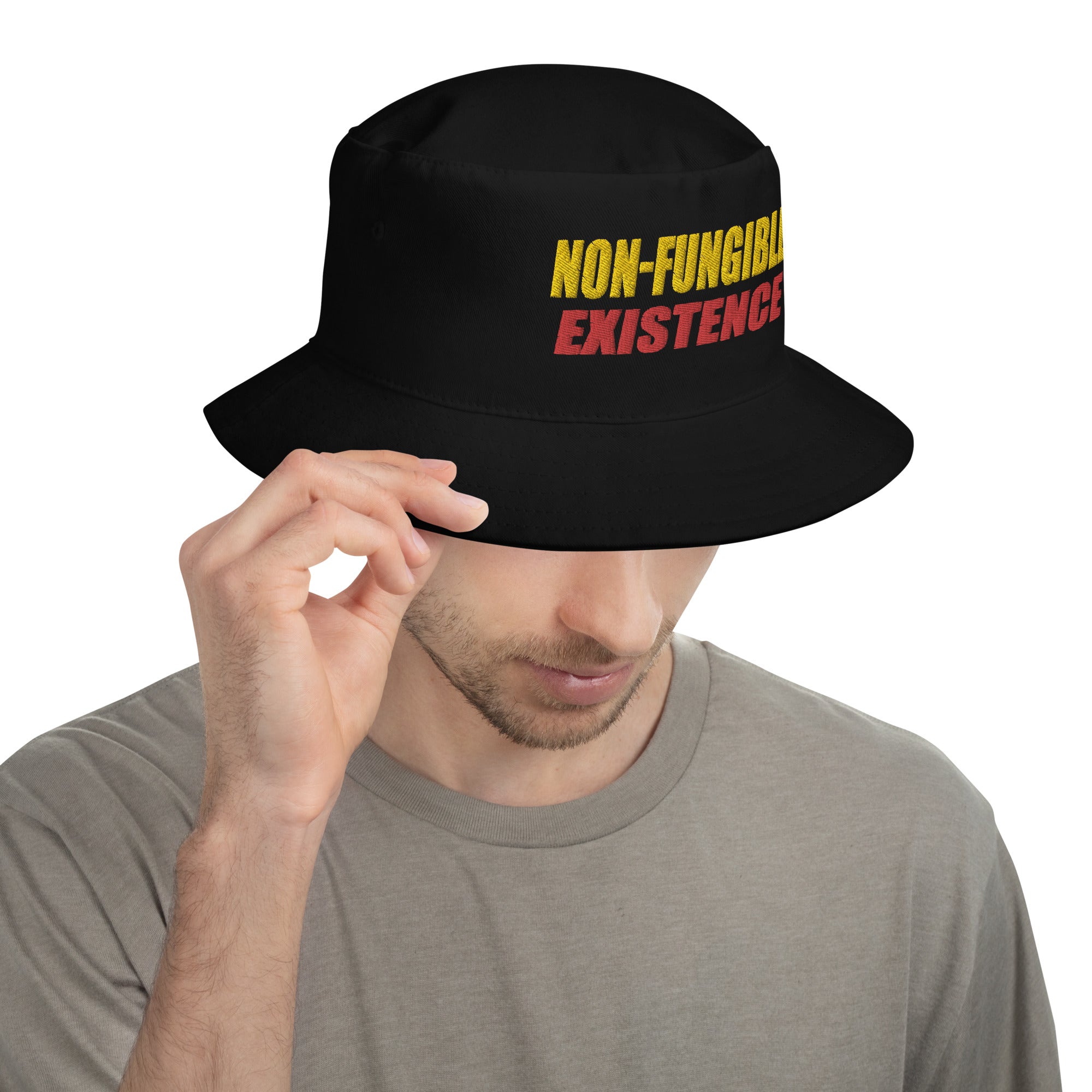 NFT Non-Fungible Existence world of Crypto Bitcoin Bucket Hat