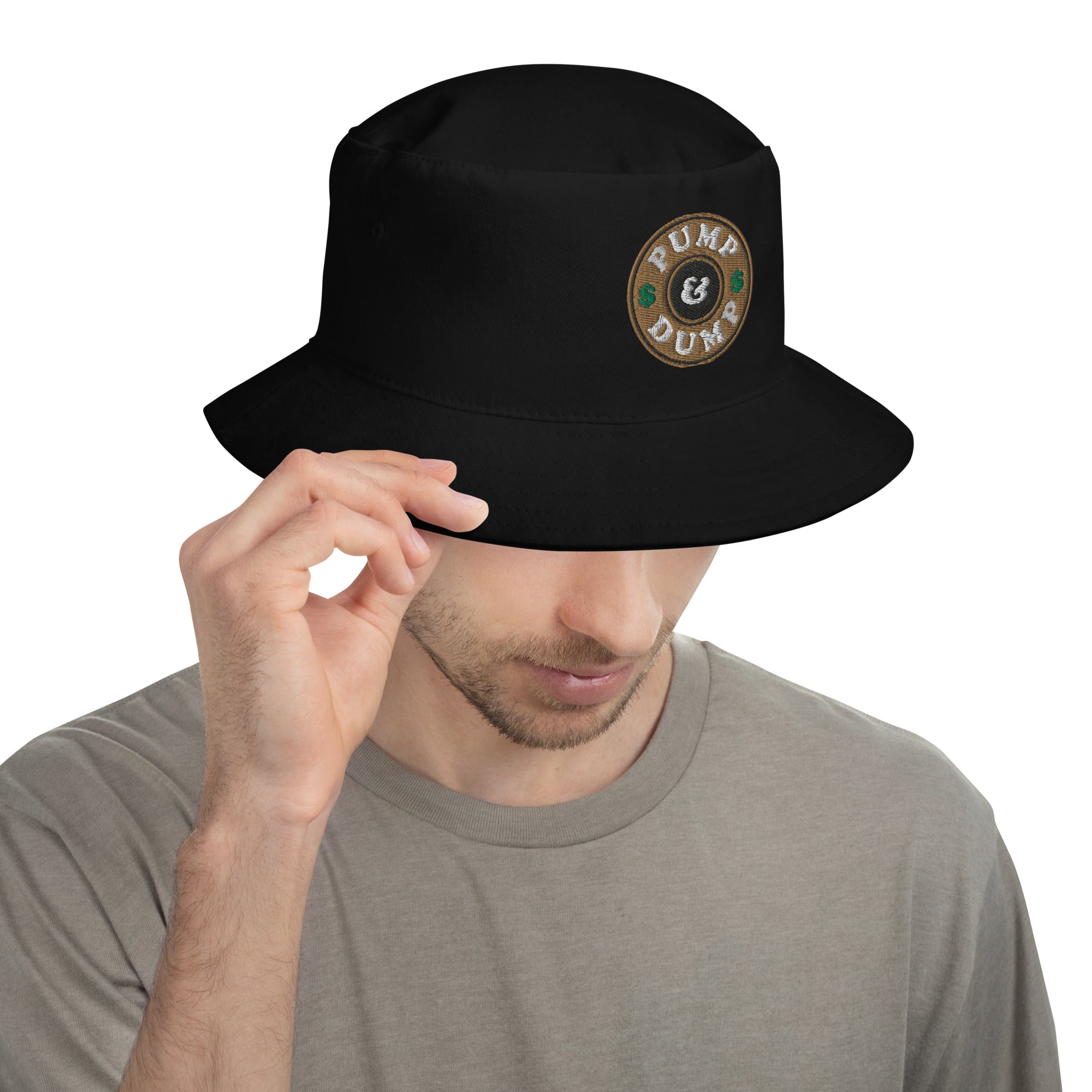 Pump and Dump Crypto Tokens Meme Coins Bucket Hat