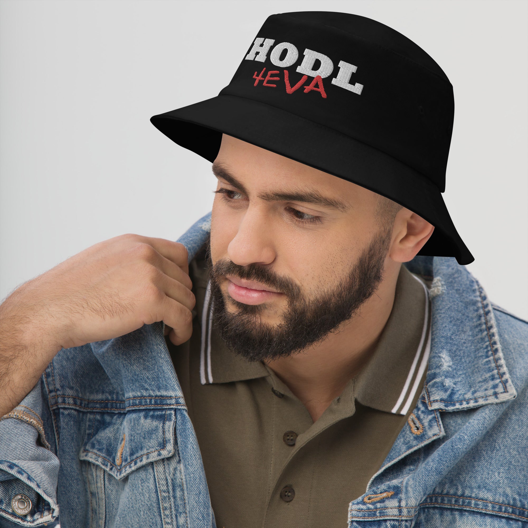 HODL Diamond Hands Your Crypto 4Eva Bitcoin Ethereum Bucket Hat