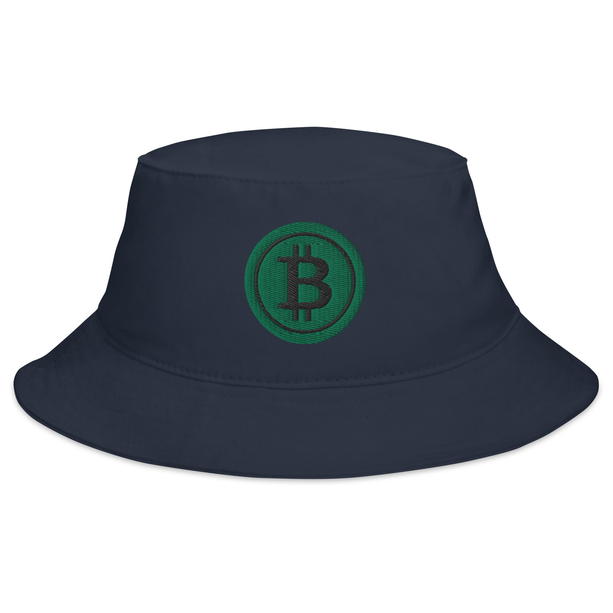 Green BTC Bitcoin Crypto Symbol Digital Asset Bucket Hat