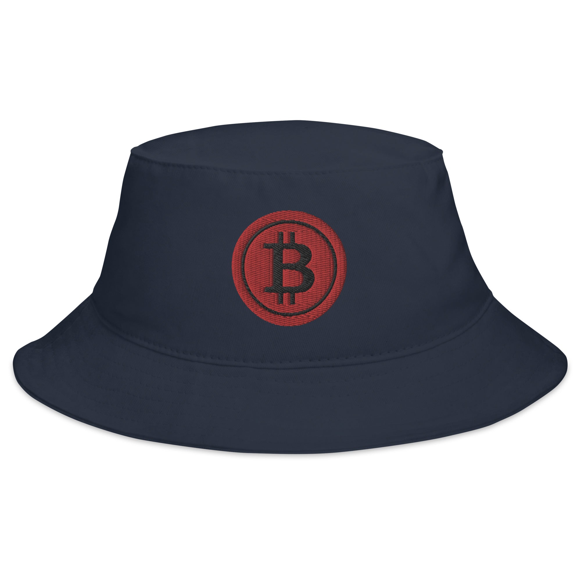 Red BTC Bitcoin Crypto Symbol Digital Asset Bucket Hat