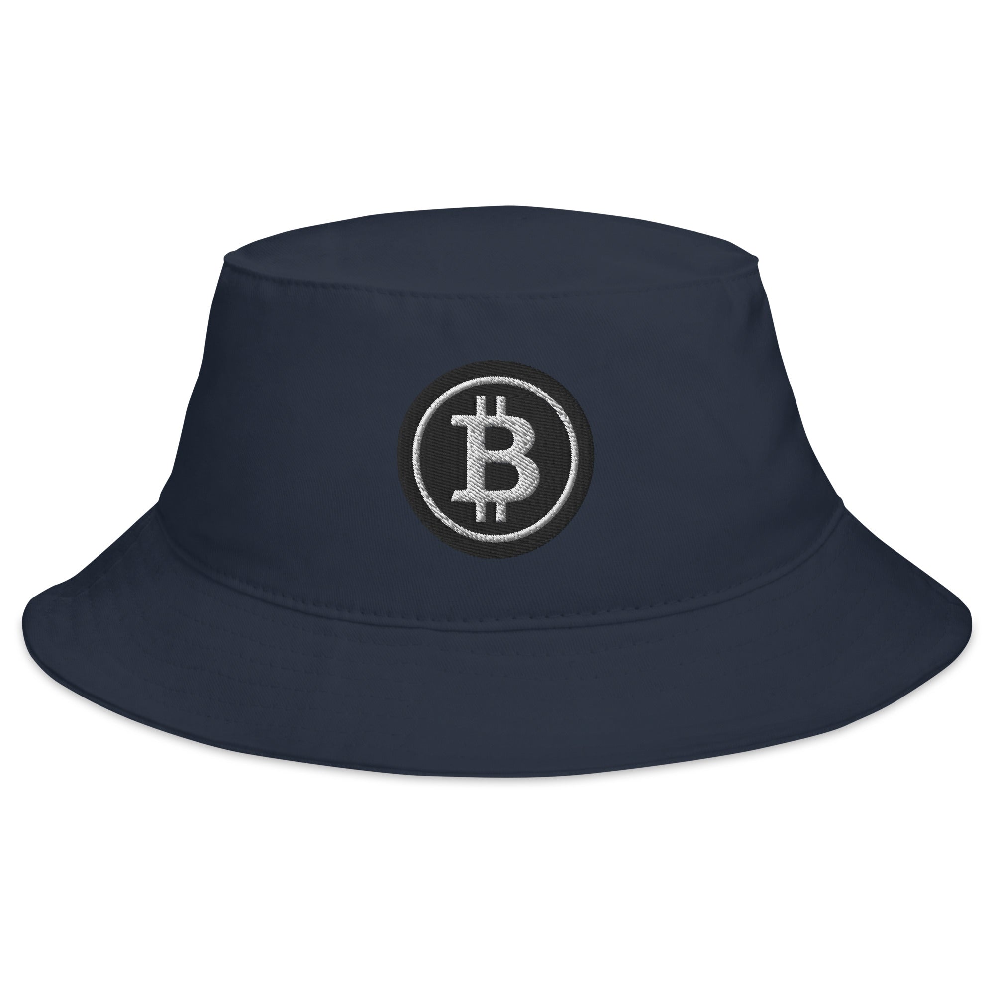 Black BTC Bitcoin Crypto Symbol Digital Asset Bucket Hat