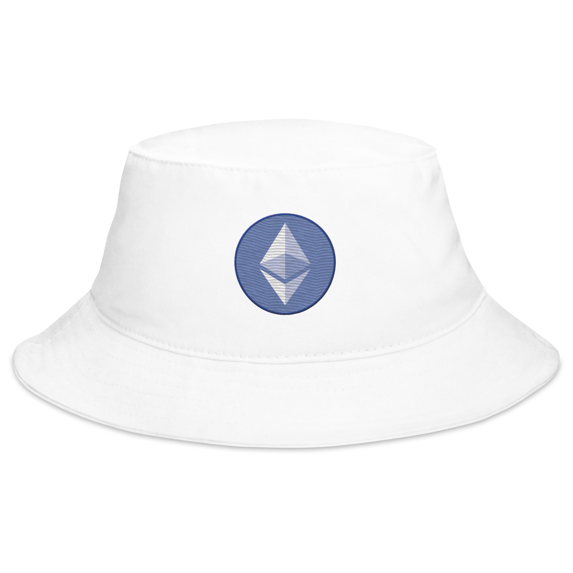 ETH Ethereum Round Logo Cryptocurrency Symbol Bucket Hat