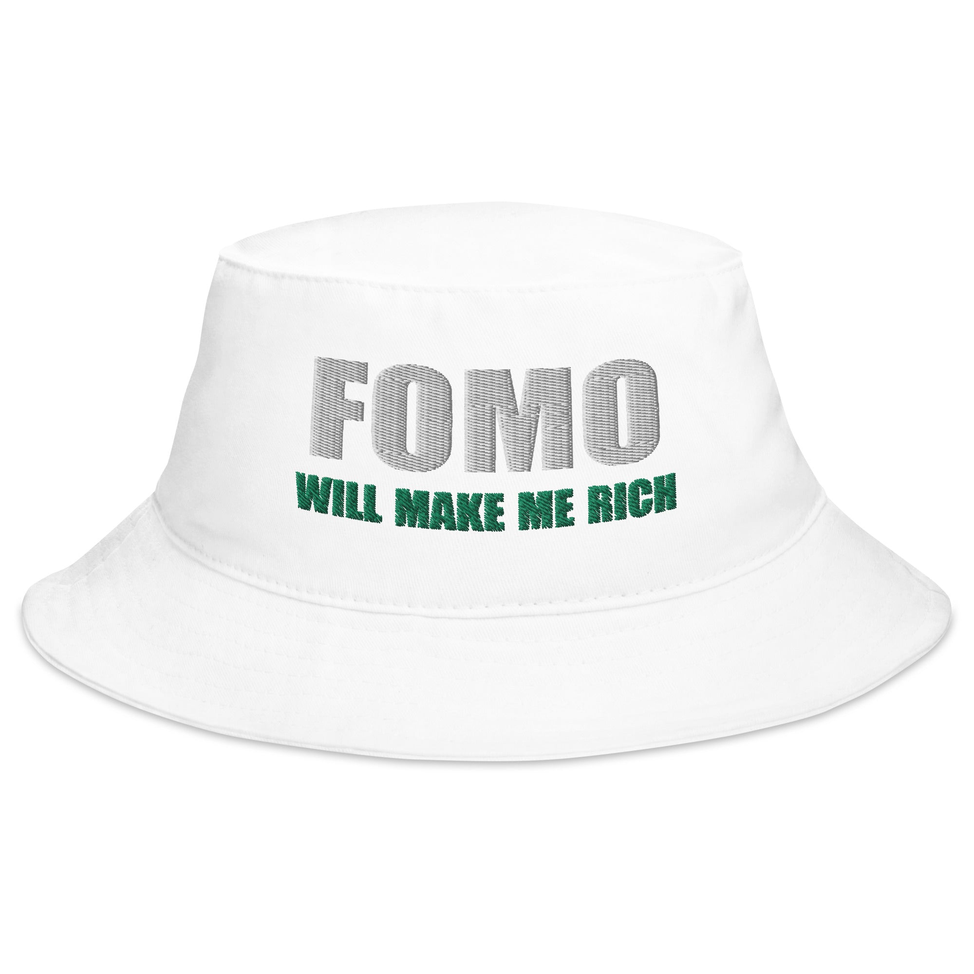 FOMO In Crypto Will Make Me Rich Bitcoin Bull Run Bucket Hat