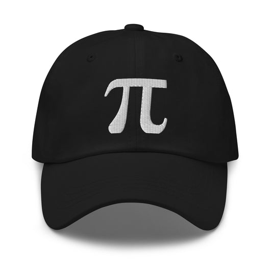 Pi Symbol π embroidered dad hat, product image 1