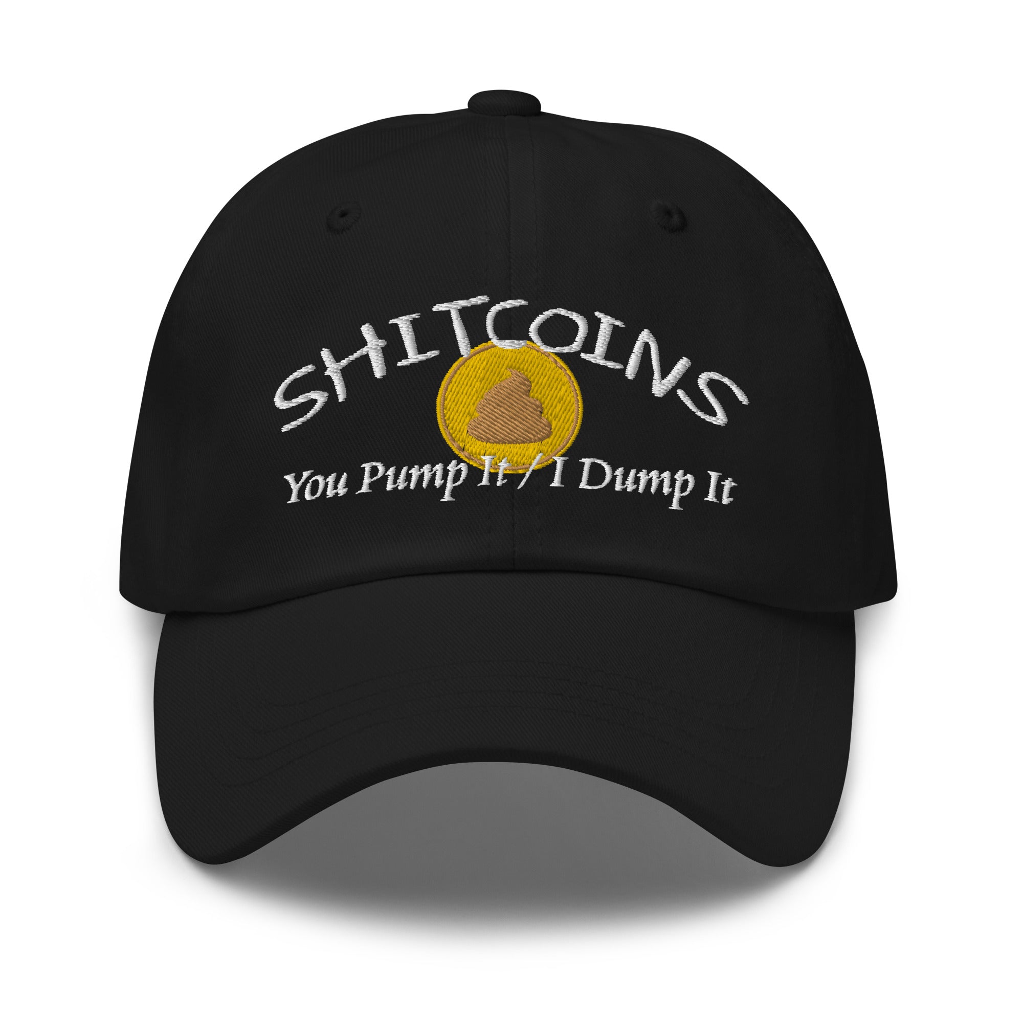 Shitcoins Pump and Dump Meme Coins Tokens Crypto Baseball Cap Dad hat