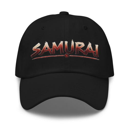 Anime Samurai Warrior embroidered dad hat, product image 1
