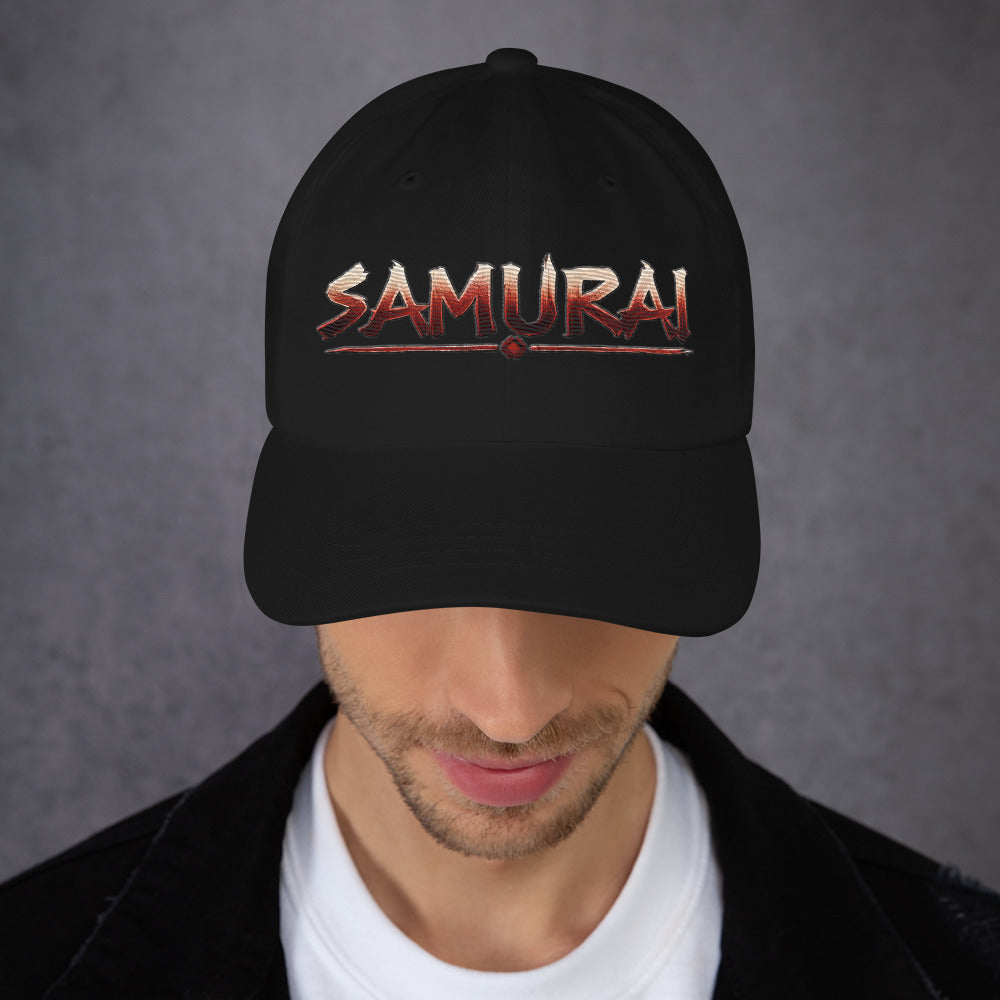 Anime Samurai Warrior Embroidered Baseball Cap Dad hat