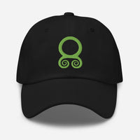 Green Viking Troll Cross Norse embroidered dad hat, product image 1