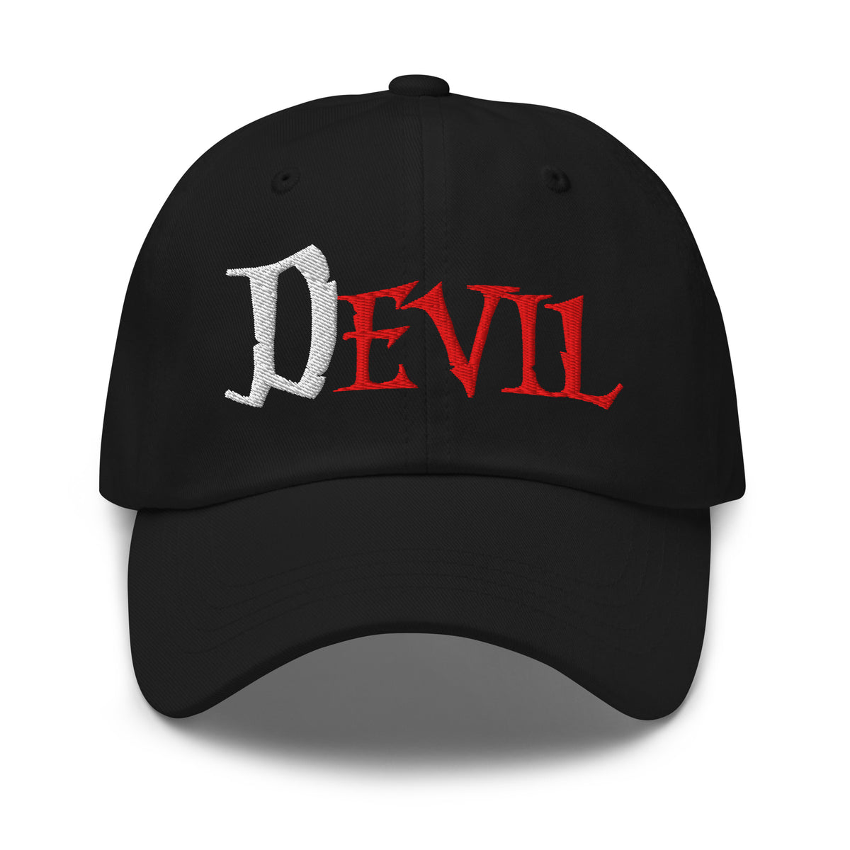The Devil Is Evil embroidered dad hat, product image 1