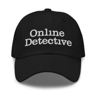 Online Detective embroidered dad hat, product image 1