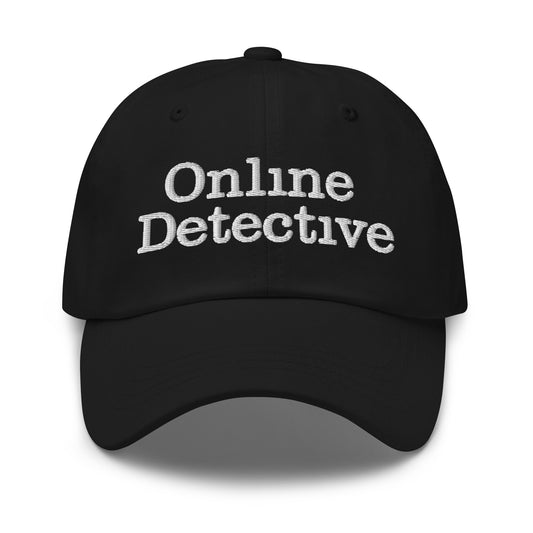 Online Detective embroidered dad hat, product image 1