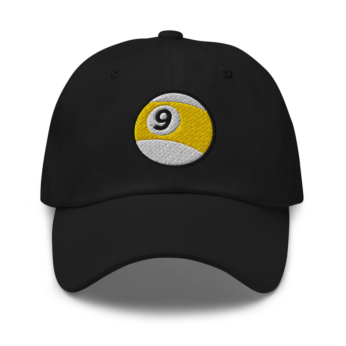 Nine – Ball Billiards embroidered dad hat, product image 1