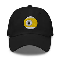 Nine – Ball Line Billiards embroidered dad hat, product image 1