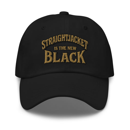 Straightjacket Is the New Black embroidered dad hat, product image 1
