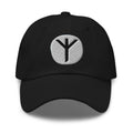 Algiz Rune Hat Viking Protection Symbol Norse Embroidered Dad Cap Gothic Renaissance Fair embroidered dad hat, product image 1