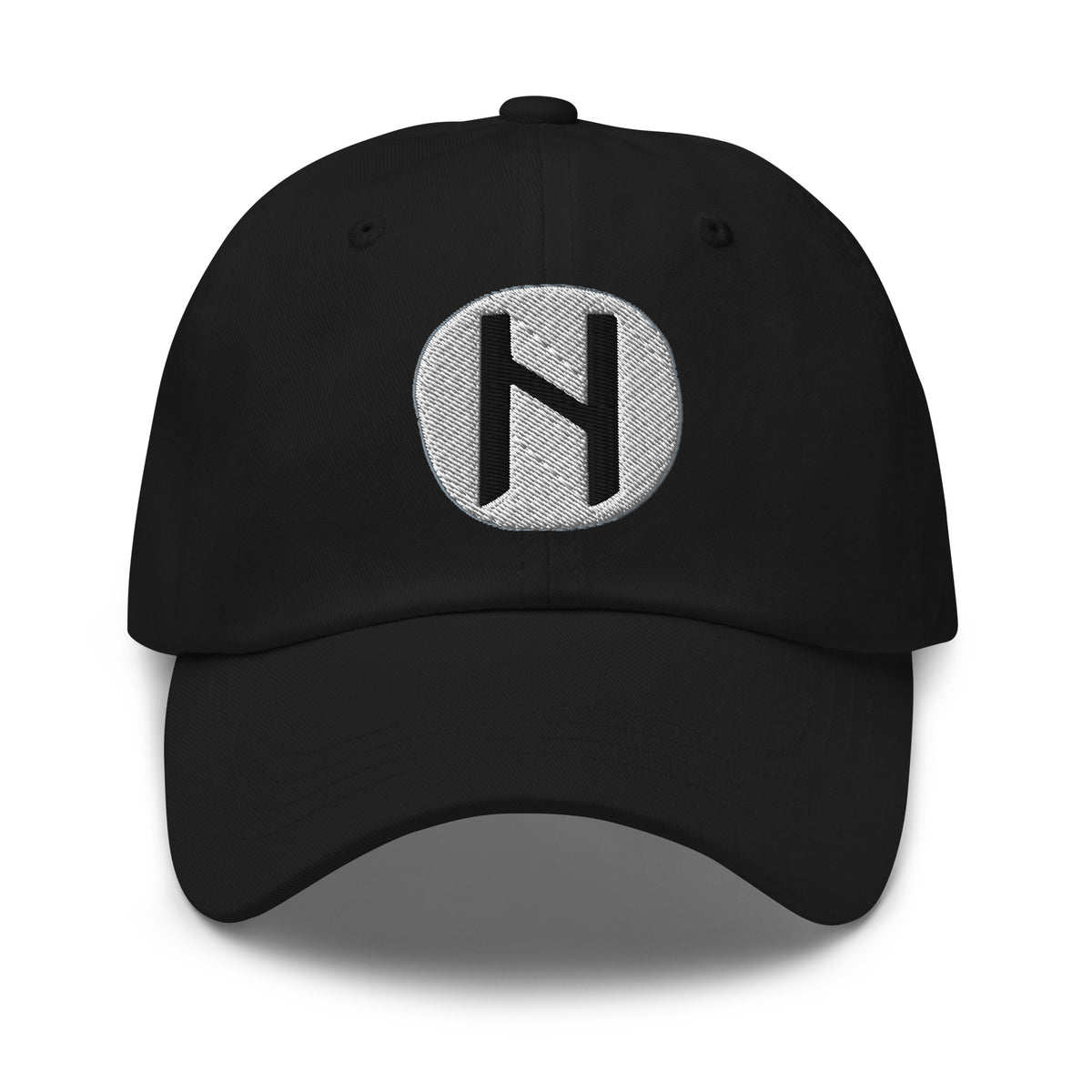 Hagalaz Rune Hat Viking Chaos Change Symbol Norse Embroidered Dad Cap Gothic Black Metal embroidered dad hat, product image 1