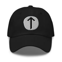 Tiwaz Rune Hat Viking Warrior Victory Symbol Norse Embroidered Dad Cap Gothic Black Metal Adjustable embroidered dad hat, product image 1